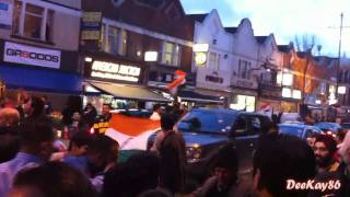 Southall Celebrations  India Beats Pakistan  Cricket World Cup 2011 Semi Final 300311  HD [upl. by Bethesde]