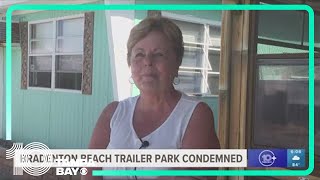 Bradenton Beach trailer park condemned due to storm damage [upl. by Jahdiel]