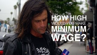 How High Would You Make the Minimum Wage We Asked LA Residents [upl. by Silvanus]