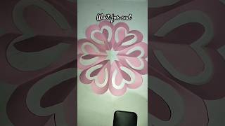 Easy paper cutouts snowflakes 😍😍trending diy art shortsvideo artandcraft [upl. by Worsham863]