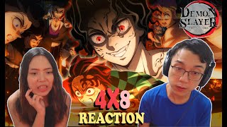 Demon Slayer 鬼滅の刃 4x8  quotHashiras Assemblequot  REACTION  First time watching [upl. by Retlaw]