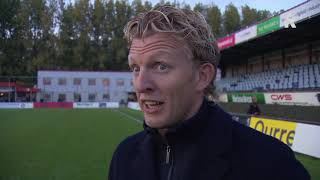 Feyenoord O19trainer Dirk Kuijt baalt van de nederlaag van zijn team [upl. by Eelyk539]