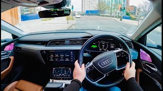 Audi eTron SUV POV Test Drive BEST USED ELECTRIC CAR  SUV [upl. by Kessler]