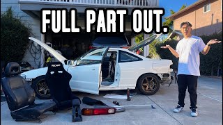 Taking apart my crashed Integra DC2 [upl. by Atiugram]