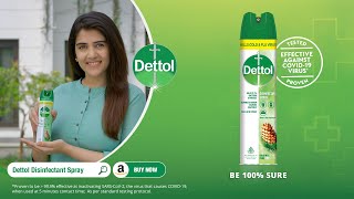 Move around safely with the protection of Dettol Surface Disinfectant Spray [upl. by Atiuqes]