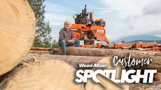 Mobile Contract Sawmilling with the WoodMizer LT70 Sawmill in the French Alps  WoodMizer Europe [upl. by Metcalf68]