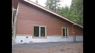 House Building Part 30 Exterior Siding amp Kitchen Countertop [upl. by Siuqcram]