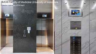 OTIS Gen2 Traction Elevator at IMERI Faculty of Medicine University of Indonesia Jakarta [upl. by Navetse]