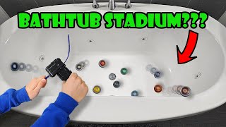 I turned Household Items into BEYBLADE STADIUMS [upl. by Kingsly163]