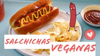 SALCHICHAS VEGANAS CASERAS Y SALUDABLES APROBADAS POR NIÑOS  Abracadabra Vegan [upl. by Audrey]