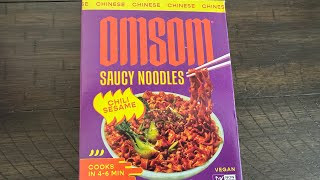 Omsom Saucy Noodles veganfoodtastetest omsom saucynoodles [upl. by Assertal961]