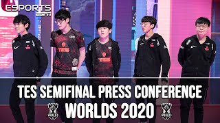 LIVE  TES PostMatch Press Conference  vs Suning  WORLDS 2020 [upl. by Nnaycnan]