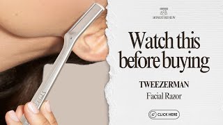 Test and Review TWEEZERMAN Facial Razor [upl. by Alejna]