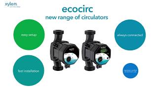 ecocirc Circulators  High efficiency simplicity and reliability in a cost effective package [upl. by Sadie]