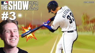 MY FIRST PRO HOME RUN  MLB The Show 23  Road to the Show 3 [upl. by Alikahs]