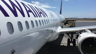 Hawaiian Airlines Flight from Los Angeles to Kona [upl. by Yrollam]