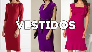 VESTIDOS DE MODA 2024 😍👗 NUEVOS VESTIDOS ELEGANTES 2024 [upl. by Eseneg]