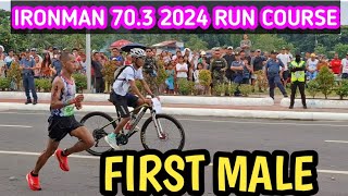 IRONMAN 703 2024 RUN COURSE FIRST MALE [upl. by Durrej974]