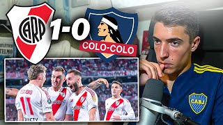 RIVER PLATE 1  COLOCOLO 0  REACCIÓN PICANTE  Copa Libertadores 2024  Toto Bordieri [upl. by Emlynn]