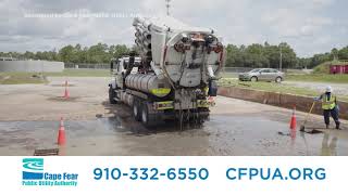 Wipes Clog Pipes How CFPUA Cleans Out Sewer Blockages [upl. by Towney466]