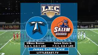 UMass Boston Men Soccer vs Salem State University 10318 Webcast [upl. by Eberly]