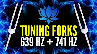 Healing Solitude 639Hz  741Hz Tuning Forks Deep Reflection Detox amp Emotional Balance Full Fade [upl. by Amalbergas310]