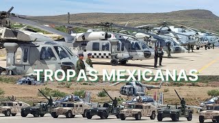 Impresionante concentración de tropas mexicanas en Chihuahua [upl. by Trebeh]