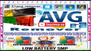 COMO REMOVER O AVG QUALQUER VERSÃƒO POR COMPLETO DO SEU PC EM 09  02  2016 [upl. by Hsirk429]