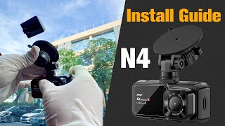 IIWEY N4 dash cam install guide [upl. by Kcirdnekal]