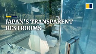 Japan’s transparent restrooms hope to dispel stereotypes of dirty public toilets [upl. by Coit350]