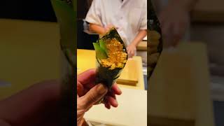 Monkfish liver amp lime jello hand roll shorts [upl. by Goat634]