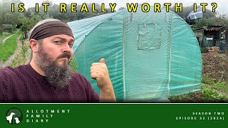 Reviewing Our Budget Polytunnel Greenhouse 6 Months Later  Allotment Vlog 🌶️ Ep 32 🫑 [upl. by Lydia]