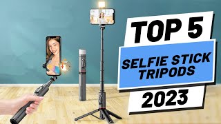 Top 5 BEST Selfie Stick Tripods of 2023 [upl. by Nerty]