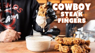 Homemade Cowboy Steak Fingers [upl. by Cone]