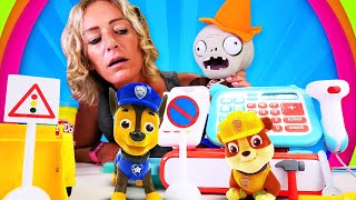 Nicole spielt mit der Paw Patrol Spielzeug Video 2 Folgen am Stück [upl. by Irrem]