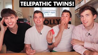 British Twins take Twin Telepathy Test [upl. by Ferro]