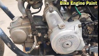 Recovery Bike Engine Paint  Motorcycle Engine Painting  Qamar Bike Restoration  QBR [upl. by Costello919]