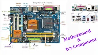 Computer Motherboard Explain all components of motherboard [upl. by Somisareg]