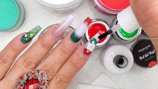 UÑAS MEXICANAS con ACRÍLICOSpara la FIESTAS patrias🇲🇽 [upl. by Dilisio]