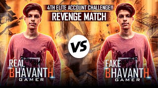 Fake Bhavanth Vs Real Bhavanth😡1vs1 ജയിച്ച 4th Elite Account കിട്ടും😳ഞാൻ Hacker ആണോ Free Fire Max [upl. by Nyrac]