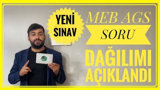 MEB AGS SORU DAĞILIMI AÇIKLANDI  MÜLAKAT KALKTI MI AKADEMİYE GİRİŞ SINAVI NEDİR AGS SORU SAYISI [upl. by Kristopher659]