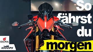 Was bringt die Zukunft MotorradPrototypen und Antriebe von morgen auf der EICMA 2022 [upl. by Suolhcin]