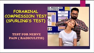 Foraminal Compression Test Spurlings Test Cervical Nerve Compression Cervical pain [upl. by Tacy]