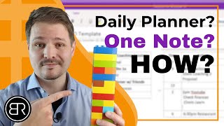 How to Create a DAILY Planner in OneNote [upl. by Aicital]