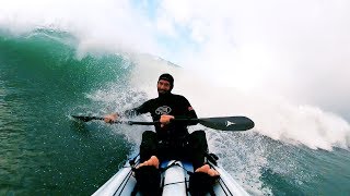 Viking Javlin kayak BIG surf session [upl. by Steep]