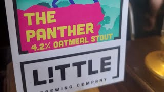 The Panther Oatmeal Stout  Little Brewing Co  Cask Beer Review [upl. by Allak]