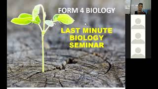 2024 Form 4 Biology Intensive Seminar in preparation for Year End Exam [upl. by Gherardi]