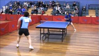 Jian Fang Lay vs Stephanie Sang  2009 Australian Open Table Tennis Womens Semifinal [upl. by Leidgam]