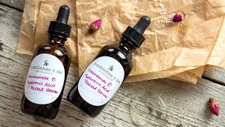 DIY Niacinamide  Hyaluronic Acid Serum  Brightening amp hydrating  Humblebee amp Me [upl. by Gwendolen]