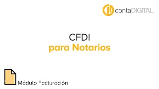 CFDI para Notarios [upl. by Yessac255]